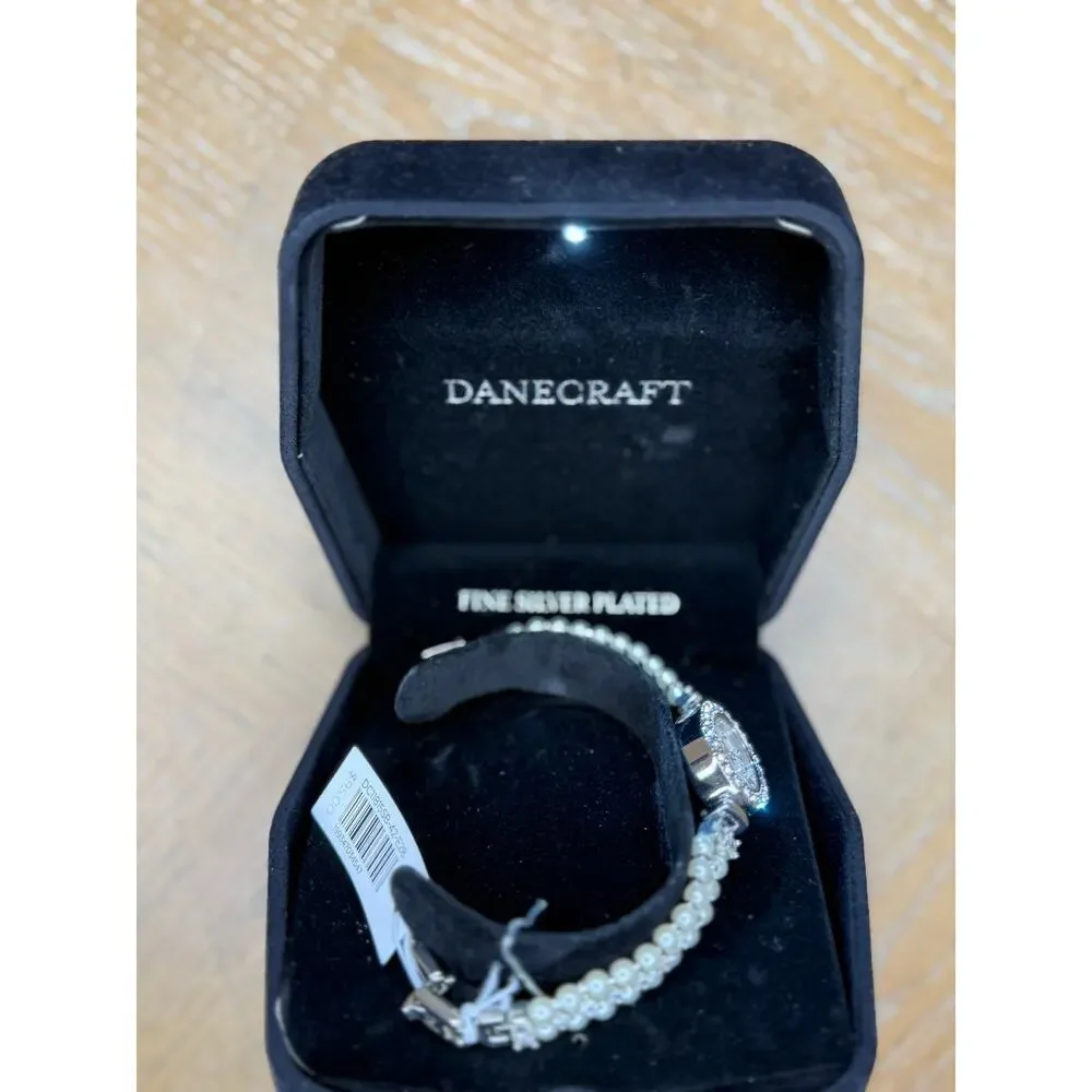 Danecraft Women’s Silver-Plated Oval Watch Quartz | NWT
